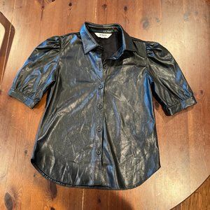 BB Dakota by Steve Madden faux leather top